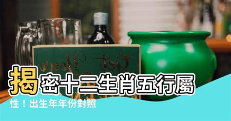 木豬年|十二生肖五行屬性對照表